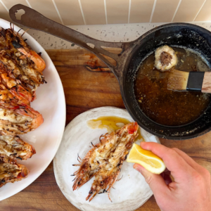 Butterflied Garlic & Lemon Prawns